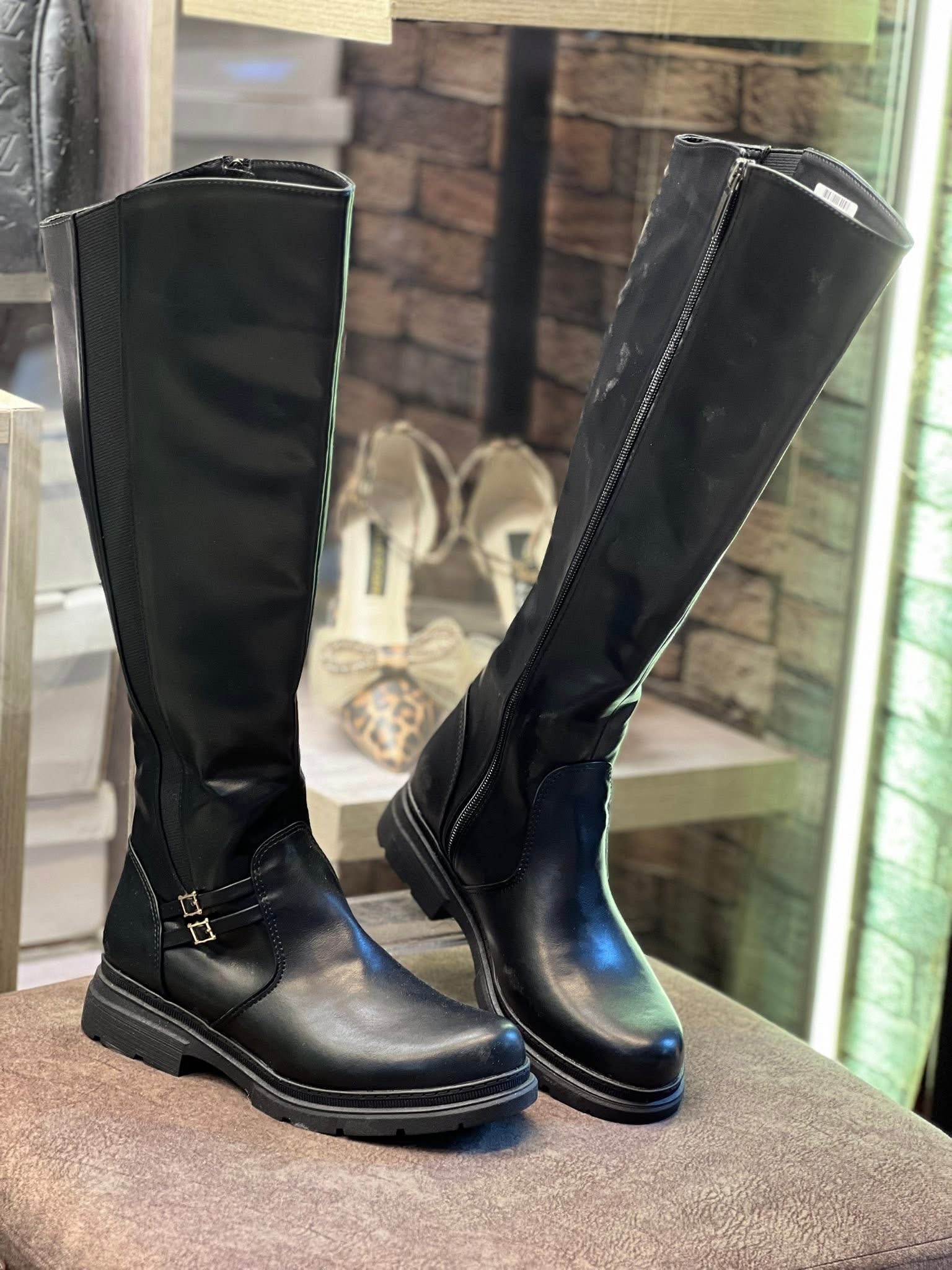 Imported Faux Leather Boots – Elegant & Comfortable