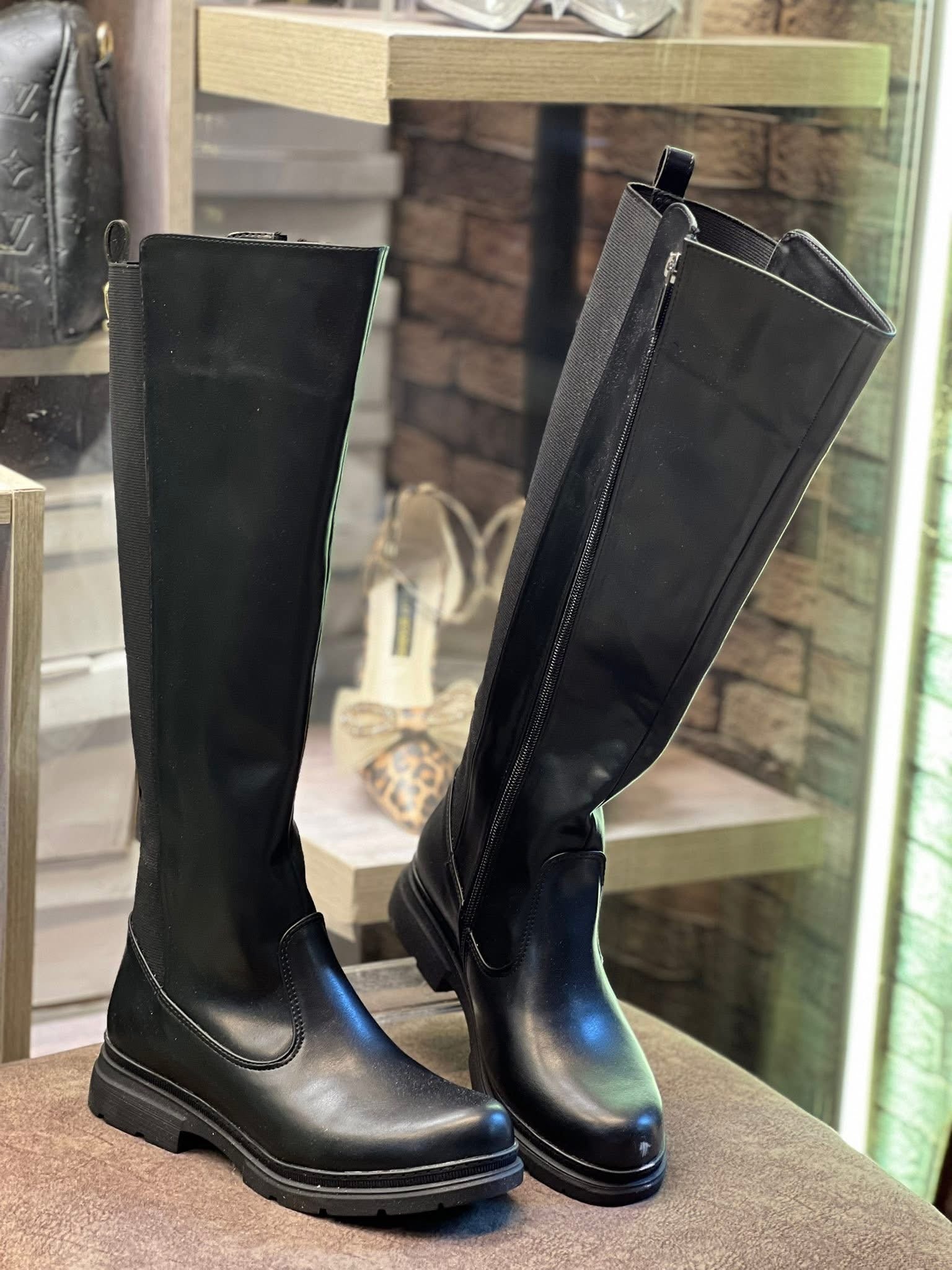 Imported Faux Leather Boots – Elegant & Comfortable