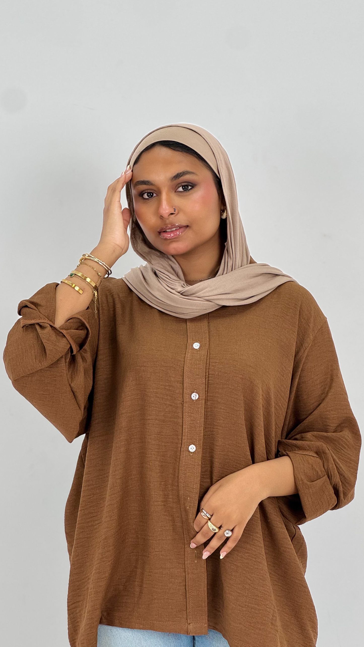 Oversized Forest brown Shirt