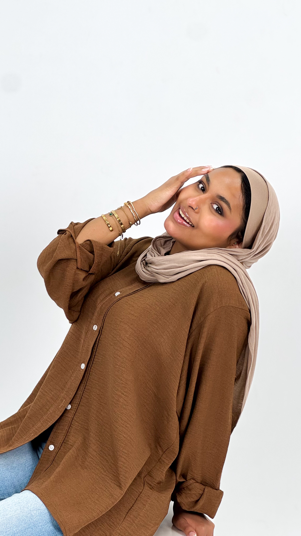 Oversized Forest brown Shirt