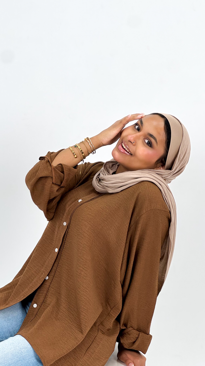 Oversized Forest brown Shirt